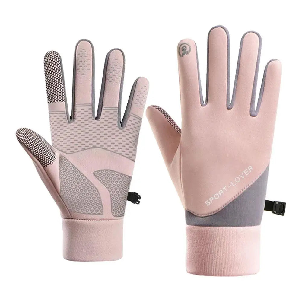 Winter Warm  Cycling Gloves Windproof Sports Running Motorcycle Anti-Slip Warm Outdoor Sports Touch Screen Full Fingers Gloves