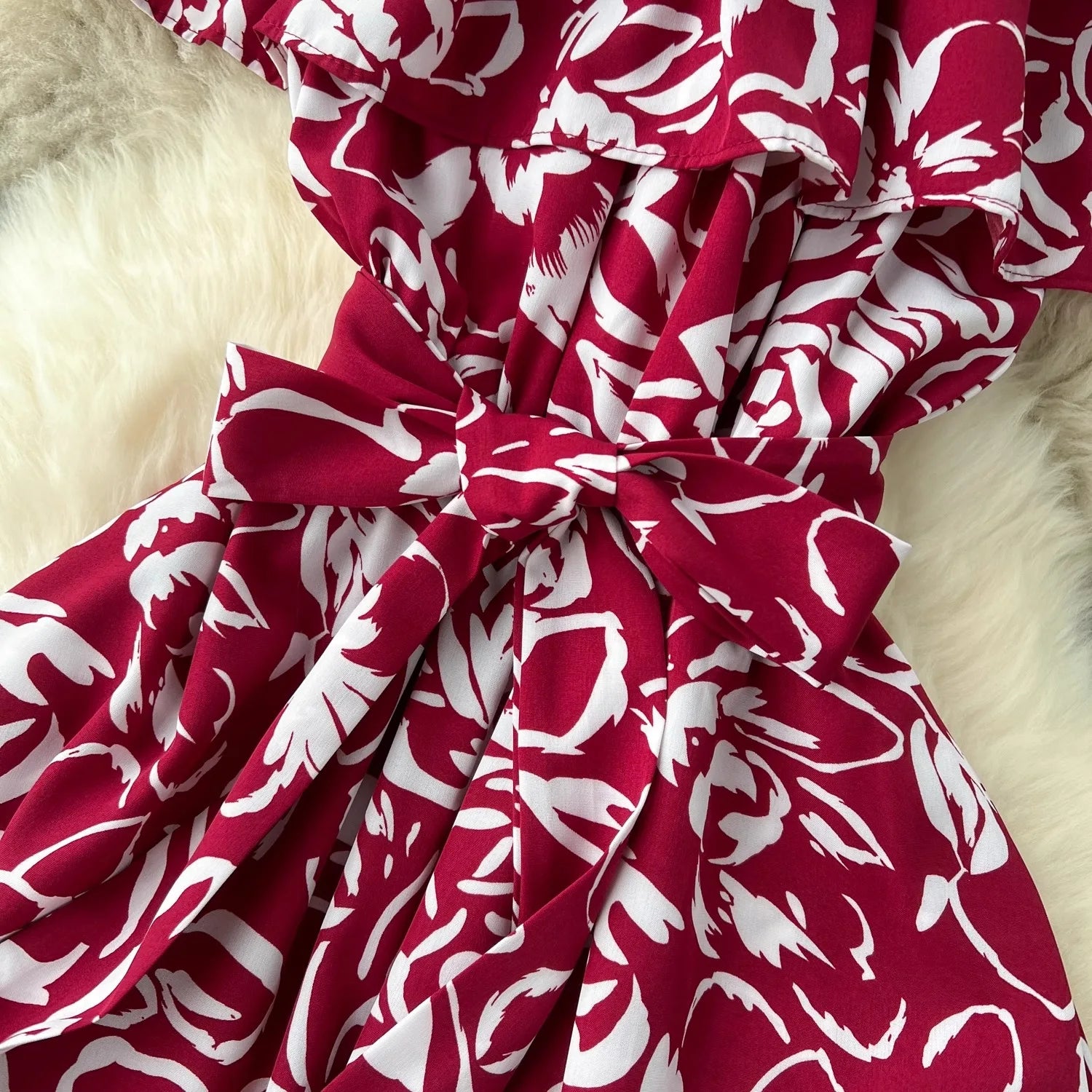 YuooMuoo Chic Fashion Floral Print Long Women Dress 2026 New Summer Y2K Off Shoulders A-line Long Dress Vacation Beach Vestidos