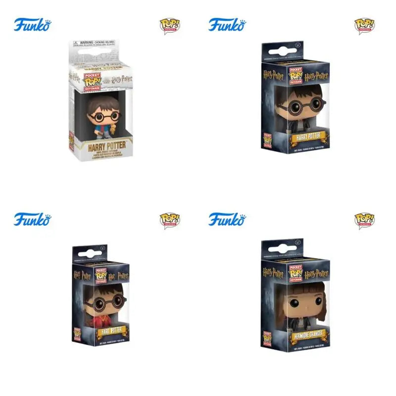 FUNKO POP Classic Film characters Dumbledore Harry Potter Lord Voldemort Hermione Toy Figures Collection Model Toys Key Chain