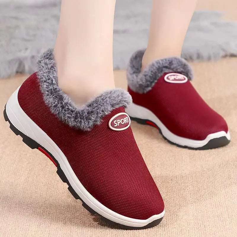 Waterproof Winter Boots for Women 2024 New Plush Snow Boots Women Ankle Boots Warm Black Couple Cotton Couples Platform Shoes