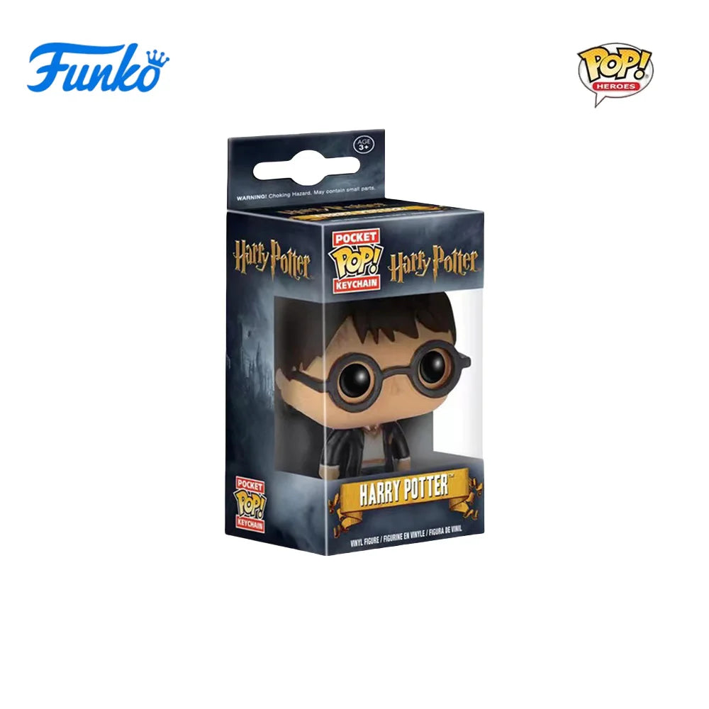 FUNKO POP Classic Film characters Dumbledore Harry Potter Lord Voldemort Hermione Toy Figures Collection Model Toys Key Chain