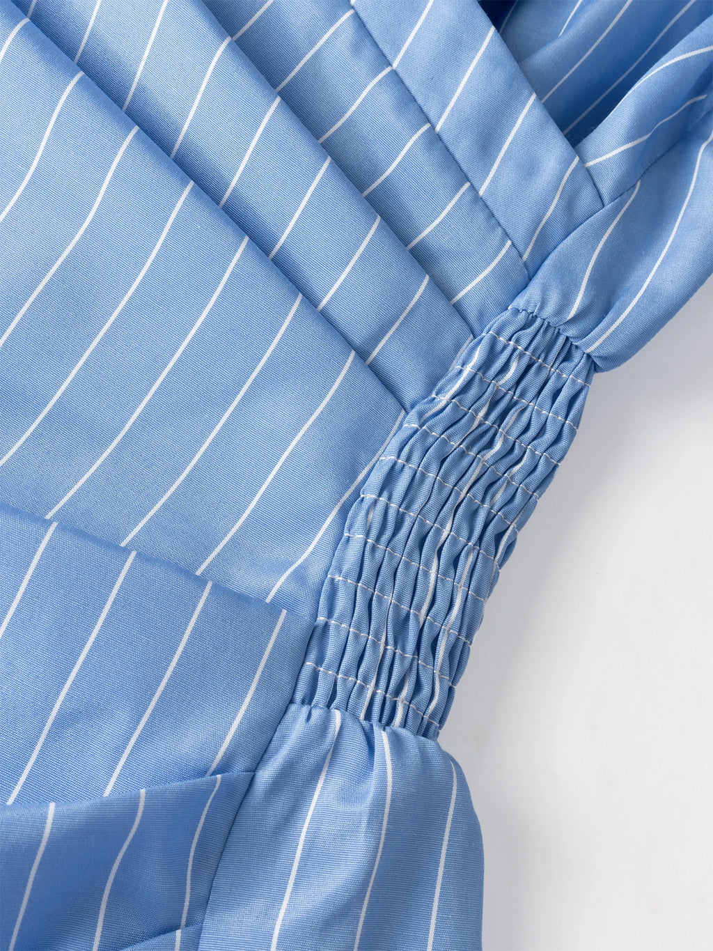 Women Dress Striped Wrap V Neck Ruched Shirt Mini Dress Chic New Spring Summer Preppy Dress Office Work Date Tailored Dress