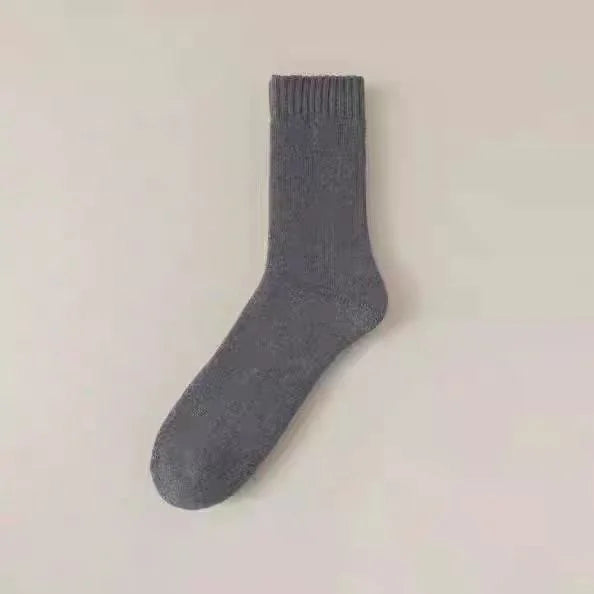 Winter Thermal Socks for Men Thickened Fleece Lined Long Socks Cashmere Feel Heat Retention Cold Weather Warm Sock Outdoor Sking