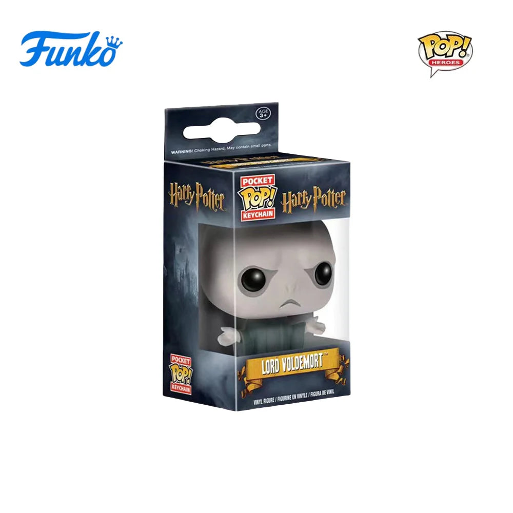 FUNKO POP Classic Film characters Dumbledore Harry Potter Lord Voldemort Hermione Toy Figures Collection Model Toys Key Chain