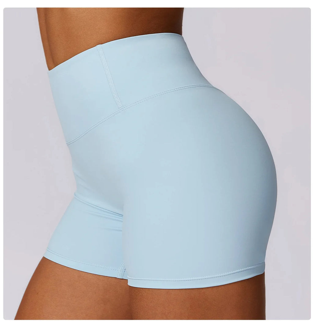 High Waist Workout Shorts Gym Wear Woman Fitness Outfits Yoga Pants Women Soft Workout Tights Spandex Solid Seamless Shorts