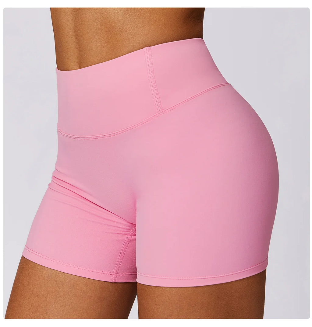 High Waist Workout Shorts Gym Wear Woman Fitness Outfits Yoga Pants Women Soft Workout Tights Spandex Solid Seamless Shorts
