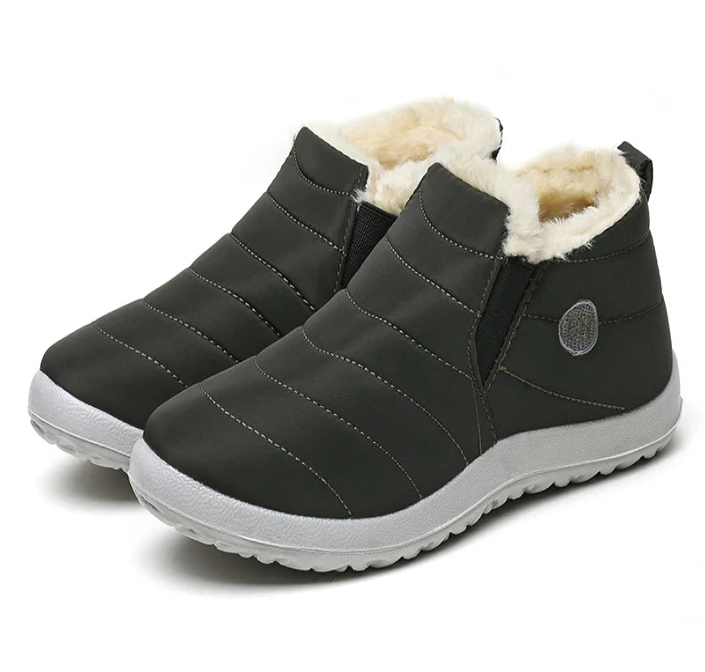 Men Boots Classics Waterproof Snow Boots For Winter Shoes Men's Black Fur Boots Ankle Winter Footwear Casual Botas Para Hombre
