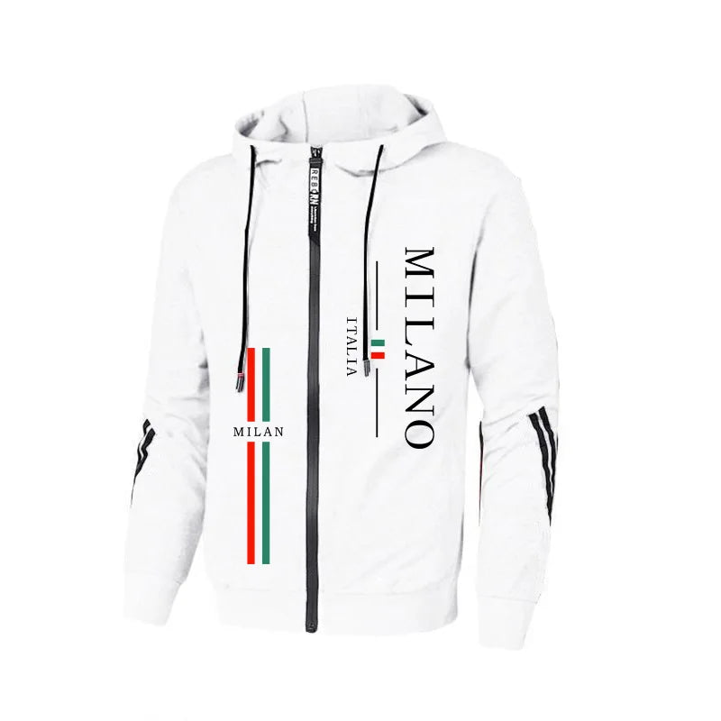 Fall Winter Daily Casual Sporty Jogger Set Fitness Jacket Outfit 2025 New Arrival Men's Tracksuit Zip-up Hoodie Black Sweatpants