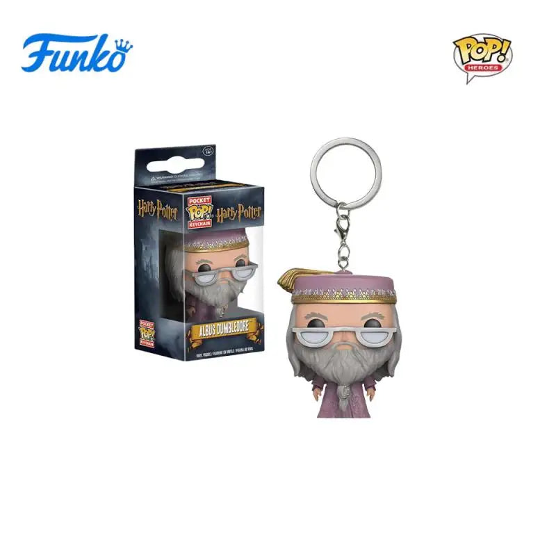 FUNKO POP Classic Film characters Dumbledore Harry Potter Lord Voldemort Hermione Toy Figures Collection Model Toys Key Chain