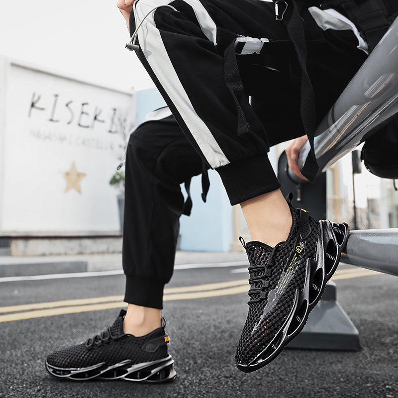 Men Shoes Summer 2023 New Breathable Mesh Hollow Tennis Shoes Man Running Sneakers Casual Sports Walking Shoes Tenis Masculino