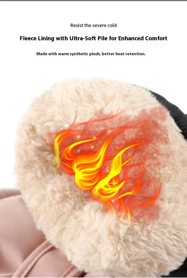 Winter ski gloves for men and women waterproof windproof warmth thickened anti-slip touch screen riding driving gloves