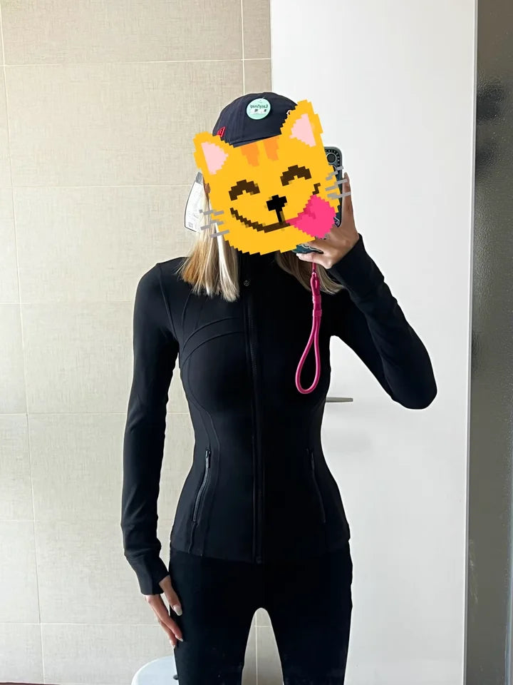 Yoga Outfits for Women Professional Stand Collar Coat Breathable Long Sleeve Gym Essentials