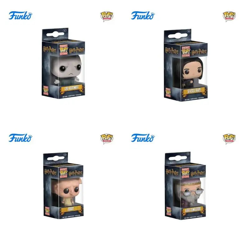 FUNKO POP Classic Film characters Dumbledore Harry Potter Lord Voldemort Hermione Toy Figures Collection Model Toys Key Chain