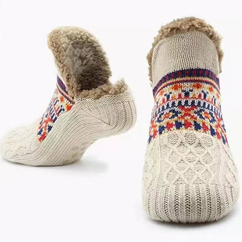 Winter Snow Socks Men Thicken Warm Home Bedroom Socks Slippers Man Non-Slip Foot Warmer Carpet knitted Socks Calcetines Hombre