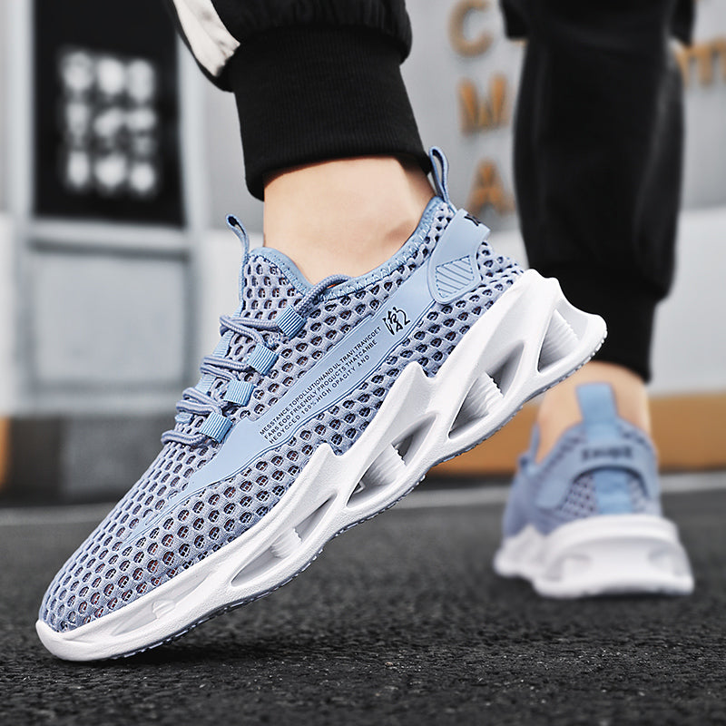 Men Shoes Summer 2023 New Breathable Mesh Hollow Tennis Shoes Man Running Sneakers Casual Sports Walking Shoes Tenis Masculino