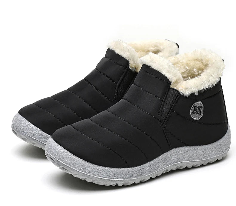 Men Boots Classics Waterproof Snow Boots For Winter Shoes Men's Black Fur Boots Ankle Winter Footwear Casual Botas Para Hombre