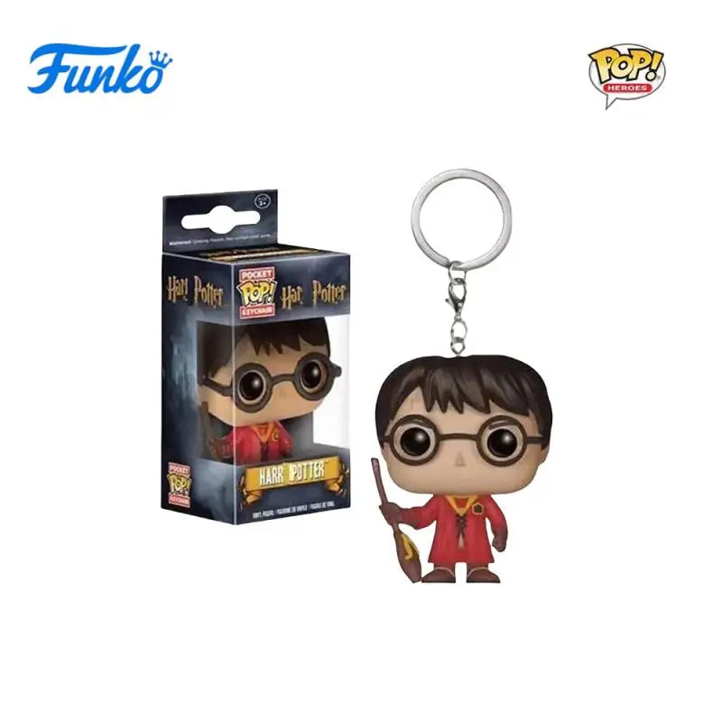 FUNKO POP Classic Film characters Dumbledore Harry Potter Lord Voldemort Hermione Toy Figures Collection Model Toys Key Chain