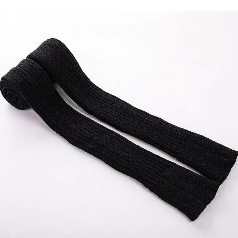 Winter Long Warm Leg Warmers Knitting Knee High Socks Girl Boot Topper Sock Skinny Stockings Knitted Crochet Long Socks