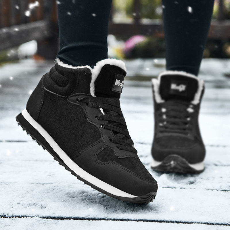 Winter Men Boots Casual Warm Ankle Boots Shoes for Man Sneakers Winter Plush Fur Woman Footwear Comfortable Platform Snow Boots