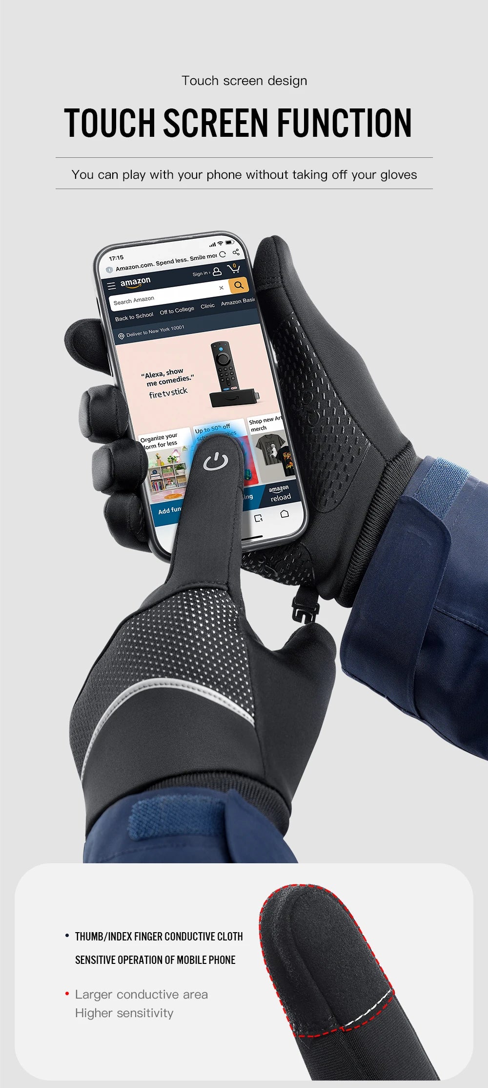 Winter Cycling Gloves for Men Women Warm Biking Glove for Riding Bicycle Gloves Waterproof Touchscreen Accessories Hiking Gloves