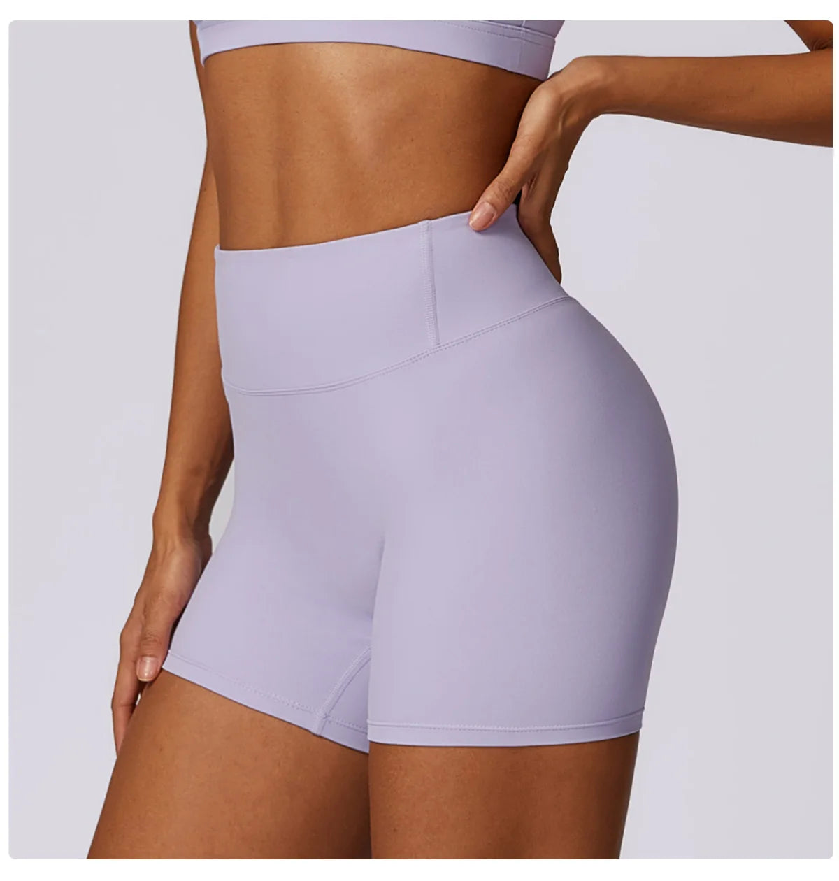 High Waist Workout Shorts Gym Wear Woman Fitness Outfits Yoga Pants Women Soft Workout Tights Spandex Solid Seamless Shorts