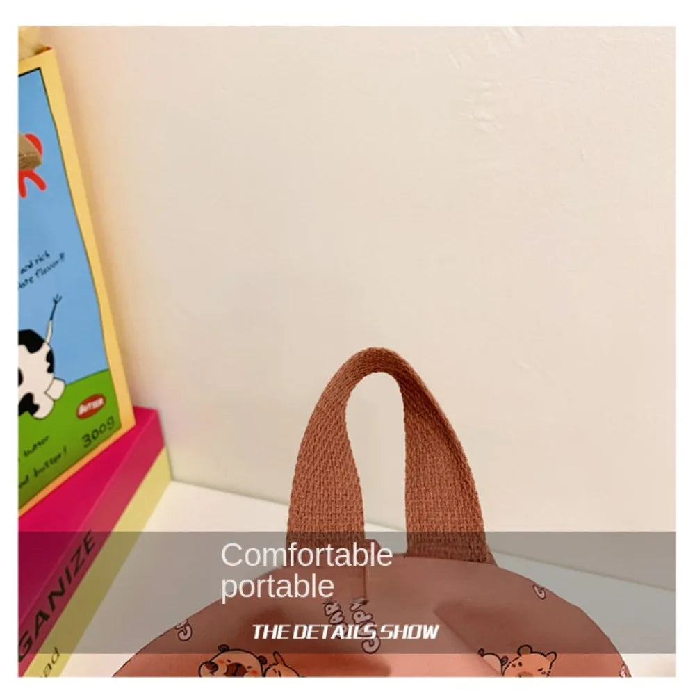 Cute Large Capacity Capybara Backpack Cartoon Breathable Student Schoolbag Nylon Ultra-light Book Bag Back to school Women Girl