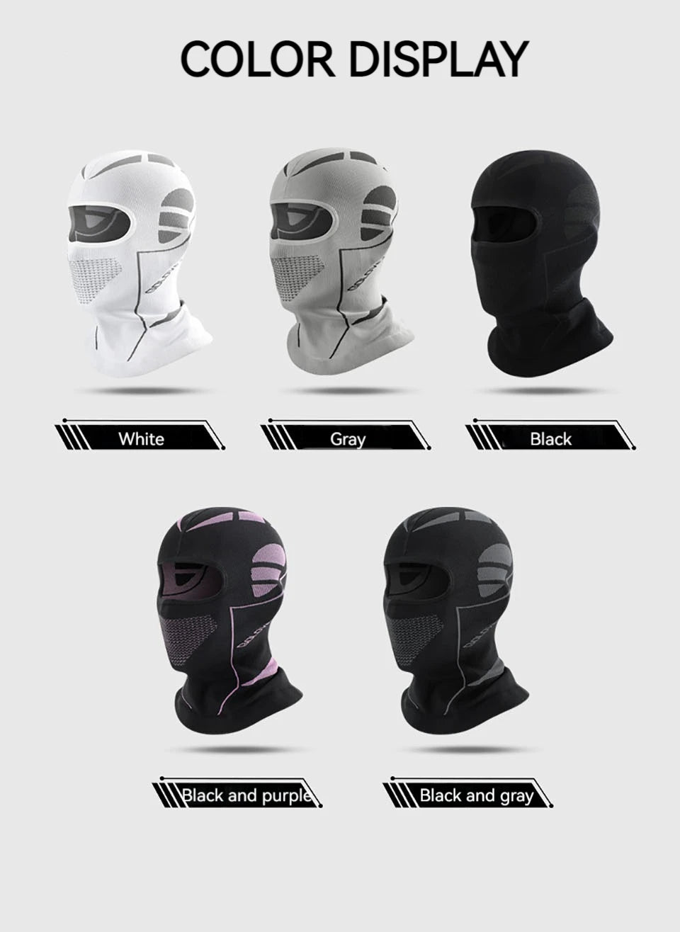Men Women Cold-Proof Thermal Scarf Winter Ski Hat Balaclava Full Face Mask Ski Cycling Hunting Head Neck Cover Helmet Liner Cap