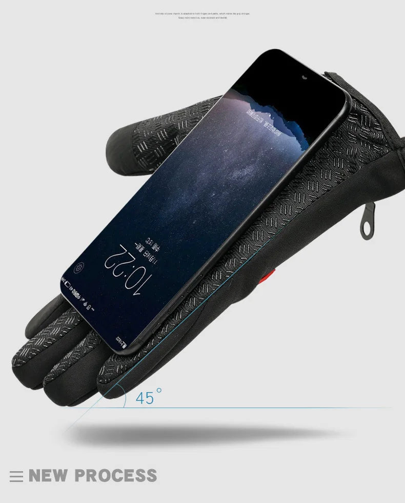 Winter Gloves For Men Women Touchscreen Warm Outdoor Cycling Driving Motorcycle Cold Gloves Windproof Non Slip Gloves