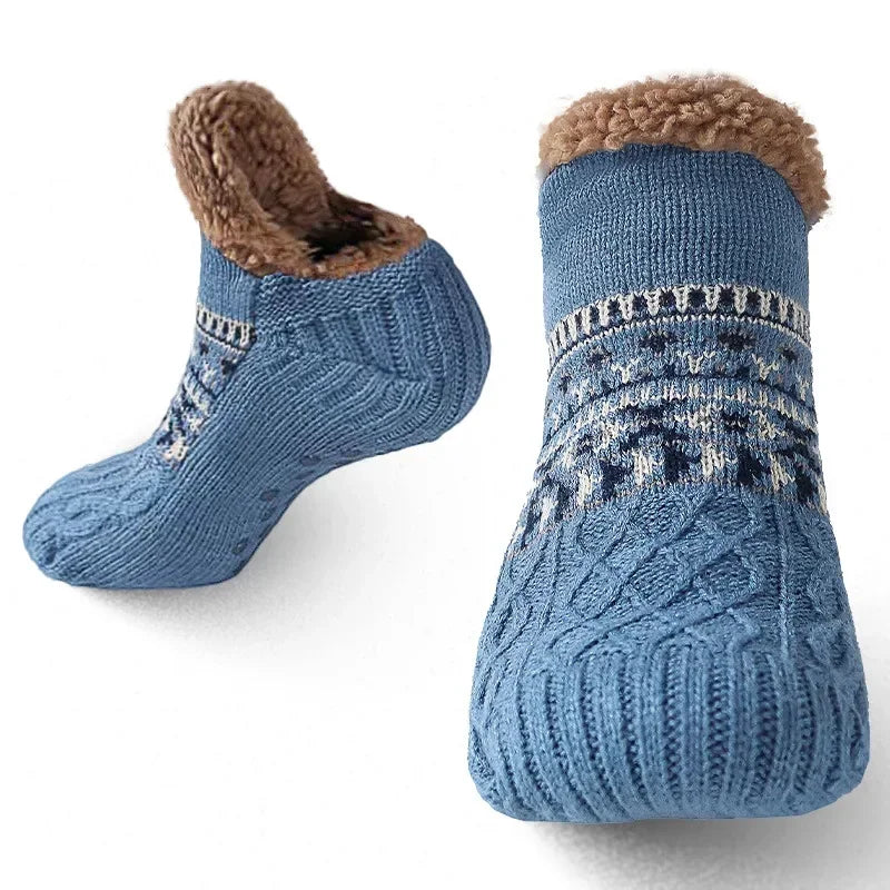 Winter Snow Socks Men Thicken Warm Home Bedroom Socks Slippers Man Non-Slip Foot Warmer Carpet knitted Socks Calcetines Hombre