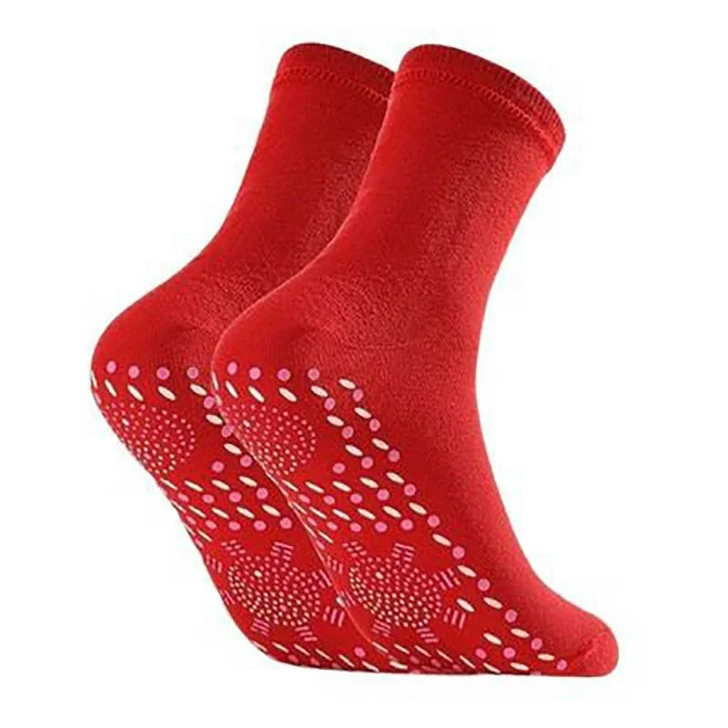 Winter Self-Heating Socks Thermal Heated Socks Soft Elastic Thicken Anti-Slip Socks for Women Men Outdoor Cycling Ski Tube Sock