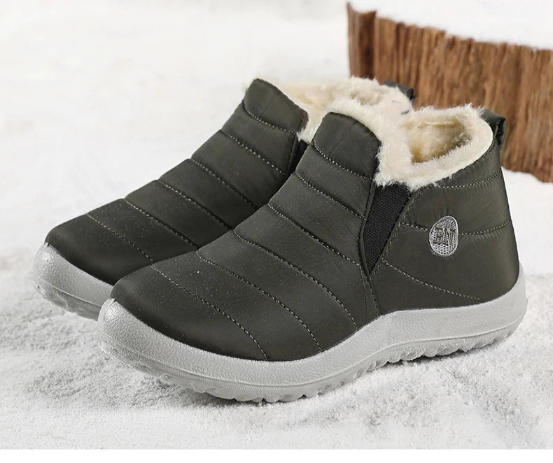Men Boots Classics Waterproof Snow Boots For Winter Shoes Men's Black Fur Boots Ankle Winter Footwear Casual Botas Para Hombre