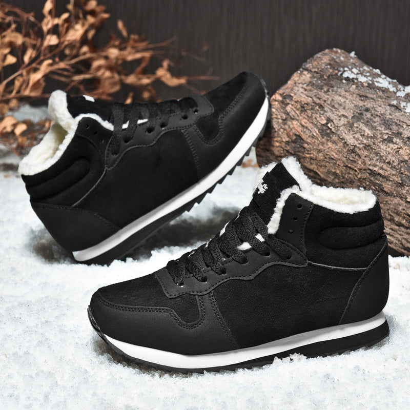 Winter Men Boots Casual Warm Ankle Boots Shoes for Man Sneakers Winter Plush Fur Woman Footwear Comfortable Platform Snow Boots