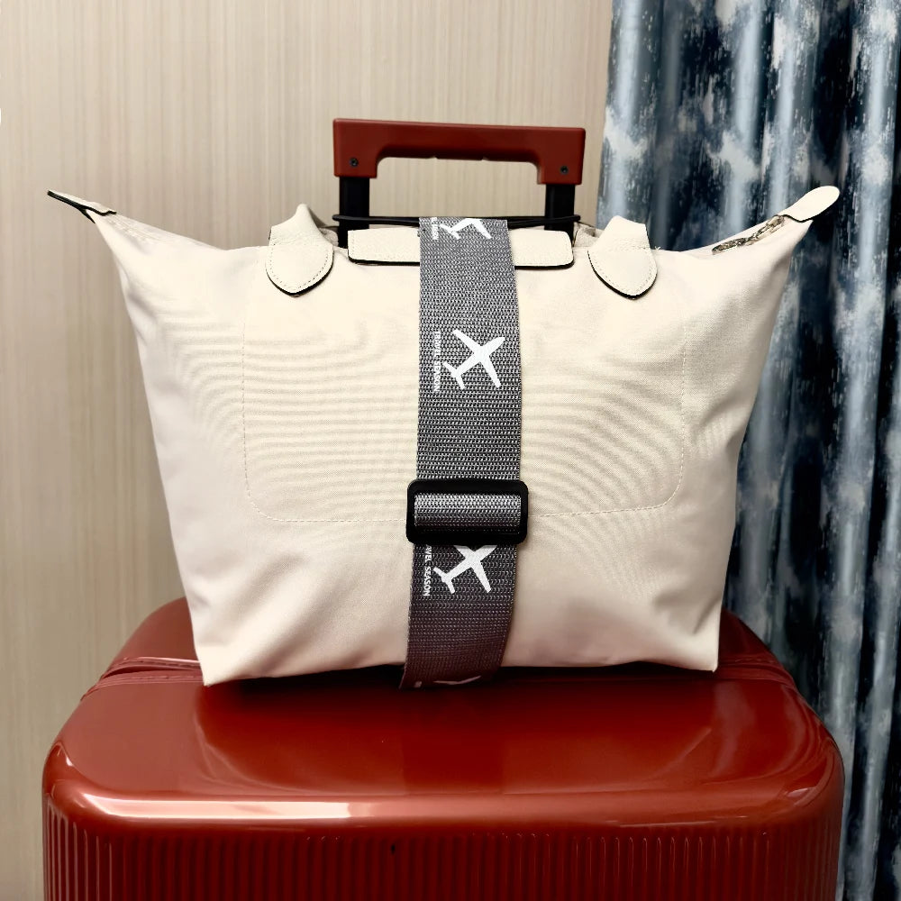 Aircraft printed nylon luggage fixed strap with one pack