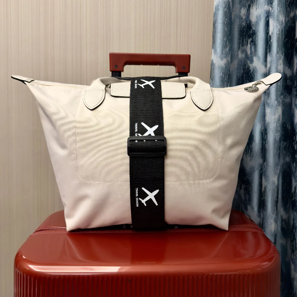 Aircraft printed nylon luggage fixed strap with one pack