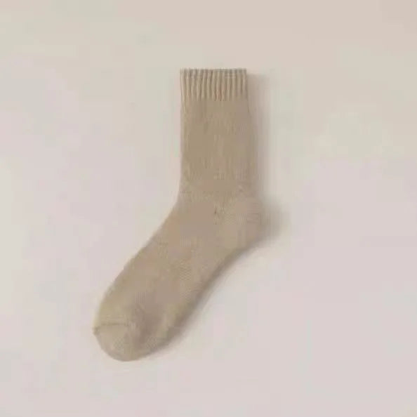 Winter Thermal Socks for Men Thickened Fleece Lined Long Socks Cashmere Feel Heat Retention Cold Weather Warm Sock Outdoor Sking