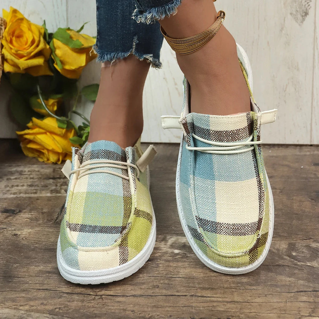 Women Canvas Shoes Summer Woman Fashion Breathable Lace Up Sports Shoes Women Platform Walking Designer Shoes Causal Sneakers