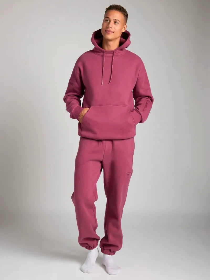 Fitness Workout Outfits Autumn Winter Women Tracksuit Sport Pocket Sweatshirt Hoodies with Eye Patch Sweatpants Two Piece Set