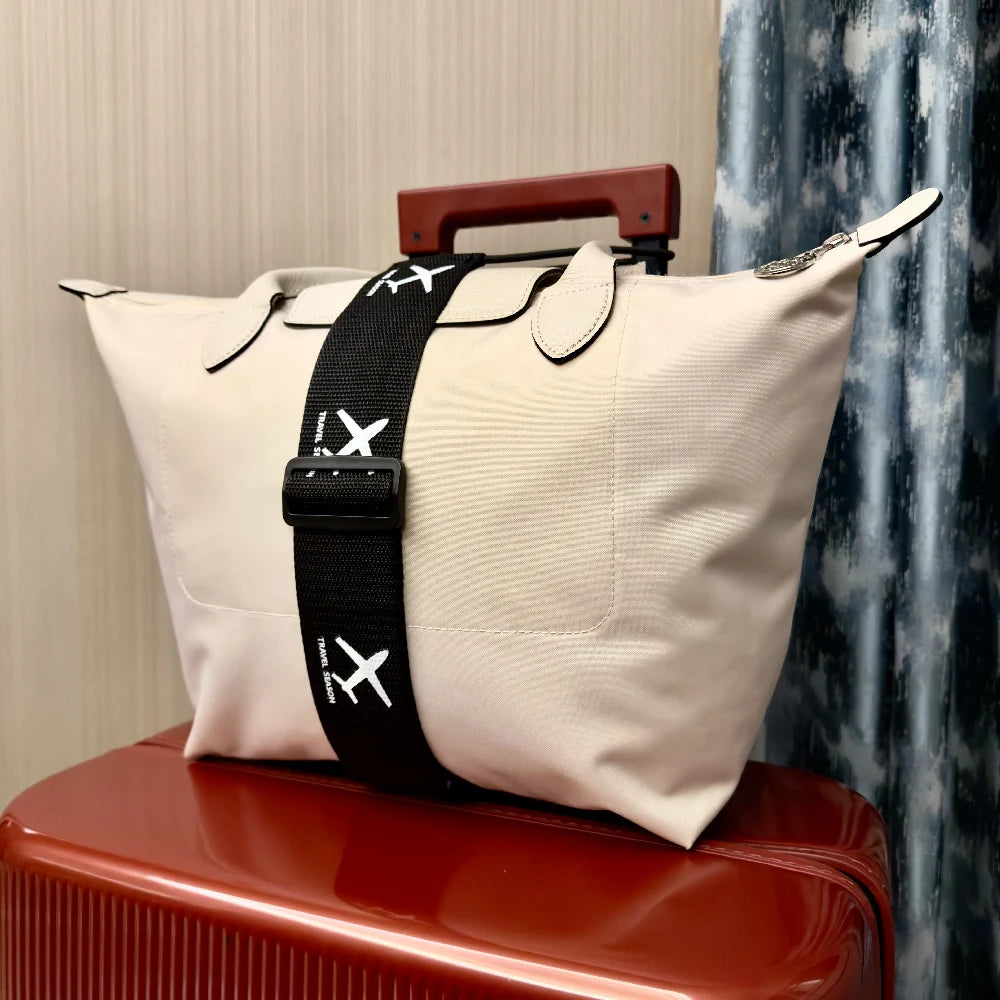 Aircraft printed nylon luggage fixed strap with one pack