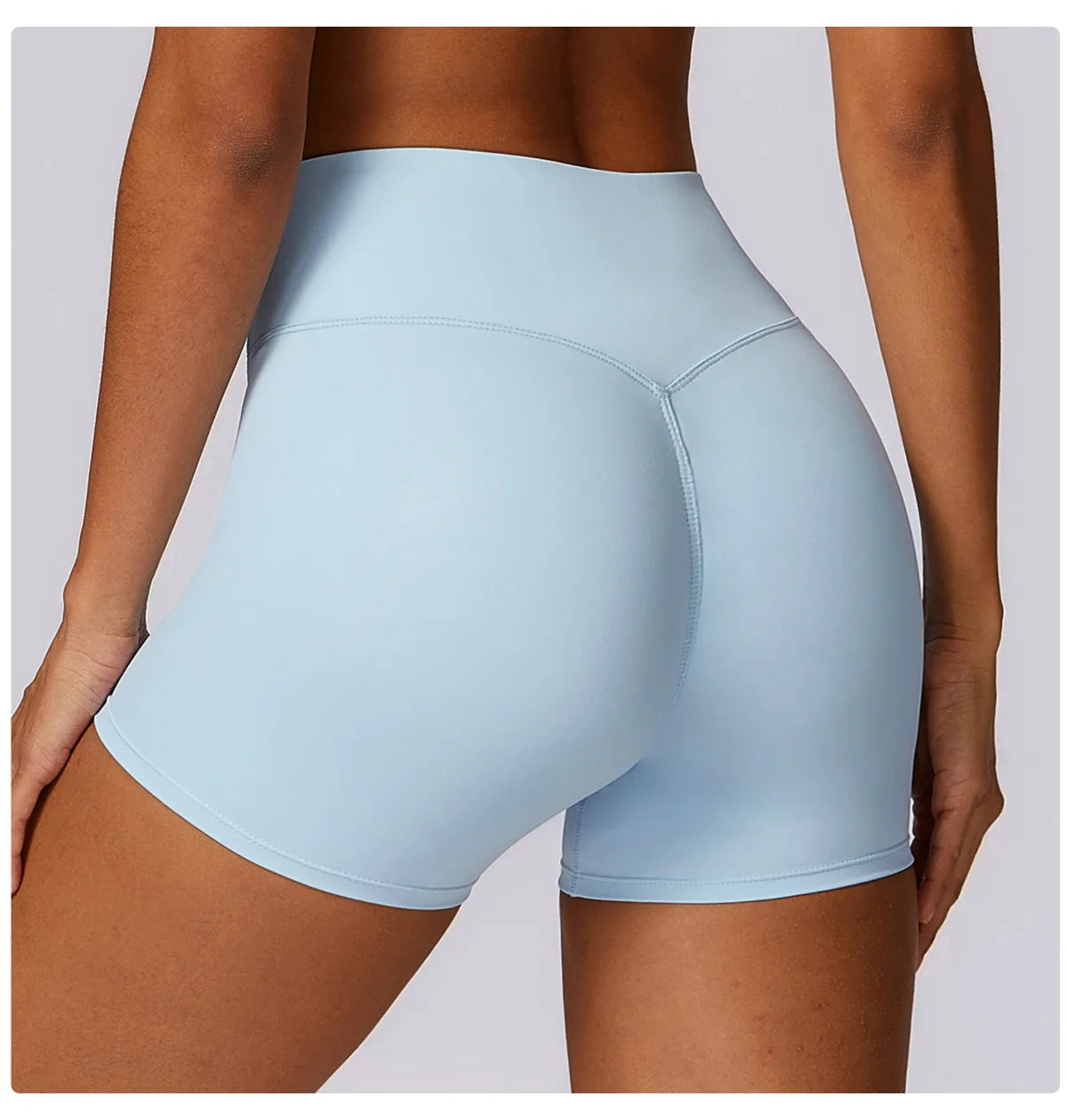 High Waist Workout Shorts Gym Wear Woman Fitness Outfits Yoga Pants Women Soft Workout Tights Spandex Solid Seamless Shorts