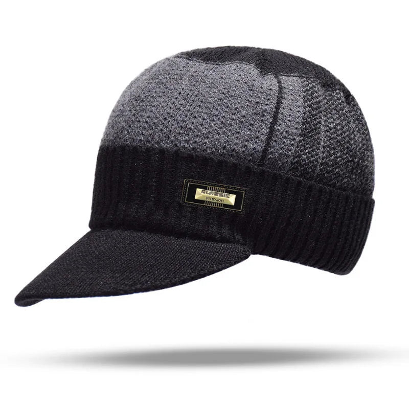 Winter Knitted Hat Caps Winter Beanie Hats Scarf Set Warm Knitted Hat Neck Warmer Suitable For Sking Outdoor Activities
