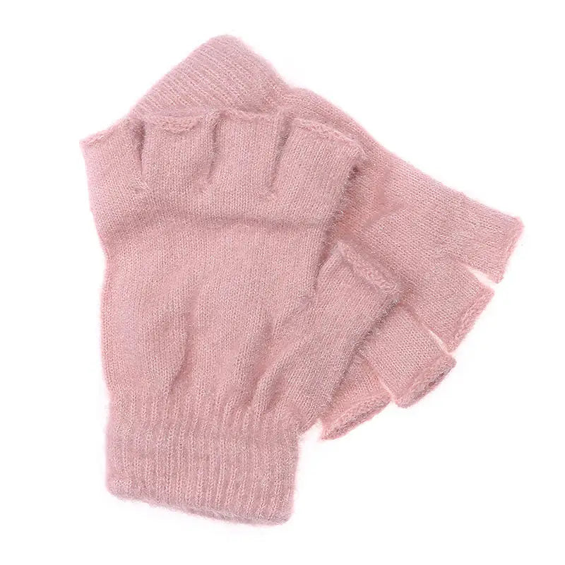 Children's Hat Scarf Gloves Suit Wool Monochrome Fried Dough Twists Warm Three Piece Children's Hat Scarf Gloves Suit