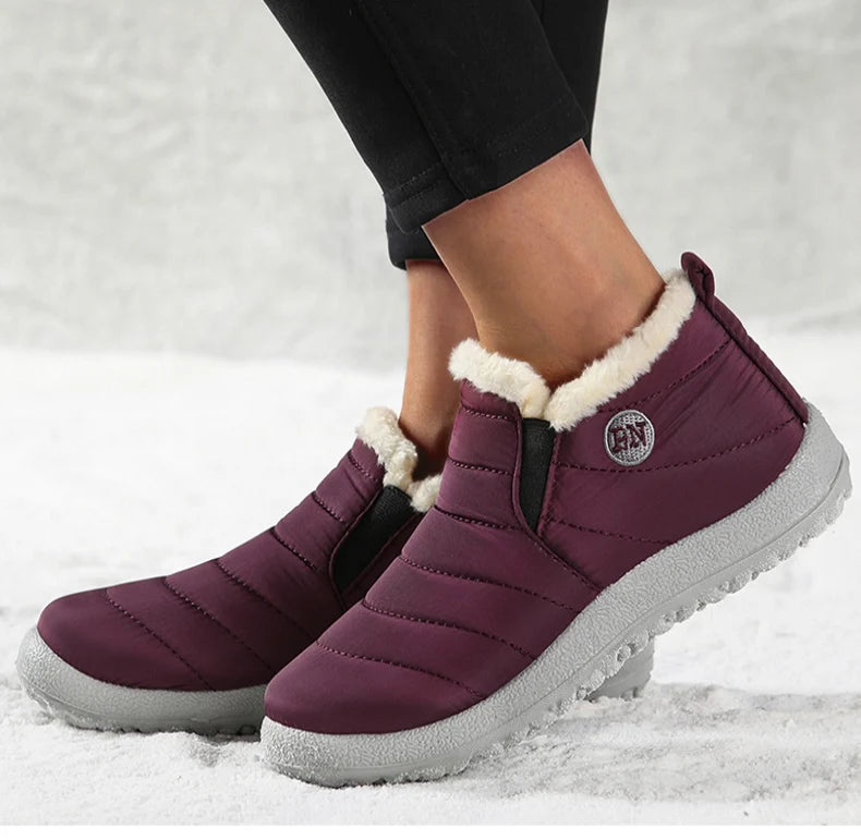 Men Boots Classics Waterproof Snow Boots For Winter Shoes Men's Black Fur Boots Ankle Winter Footwear Casual Botas Para Hombre