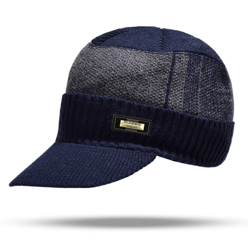 Winter Knitted Hat Caps Winter Beanie Hats Scarf Set Warm Knitted Hat Neck Warmer Suitable For Sking Outdoor Activities