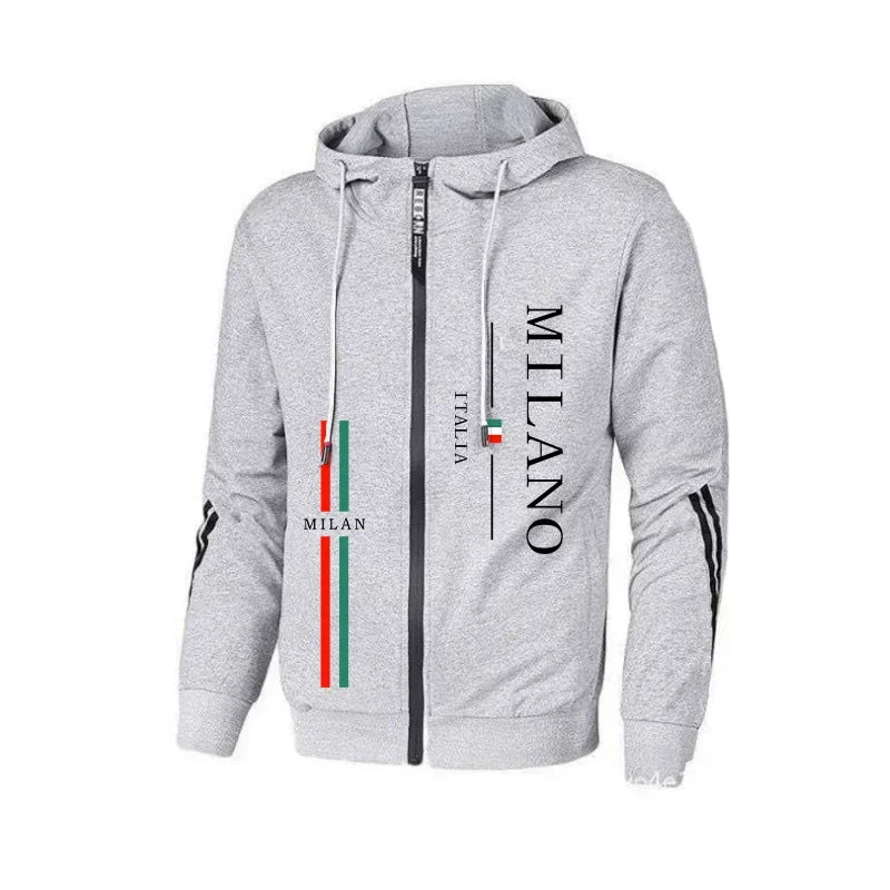 Fall Winter Daily Casual Sporty Jogger Set Fitness Jacket Outfit 2025 New Arrival Men's Tracksuit Zip-up Hoodie Black Sweatpants