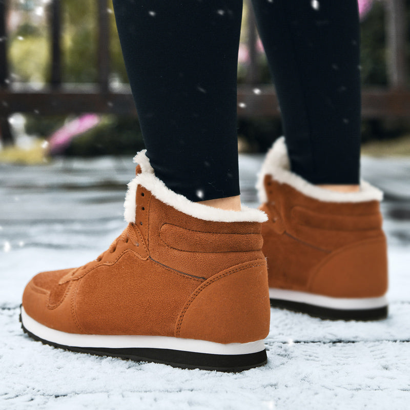 Winter Men Boots Casual Warm Ankle Boots Shoes for Man Sneakers Winter Plush Fur Woman Footwear Comfortable Platform Snow Boots