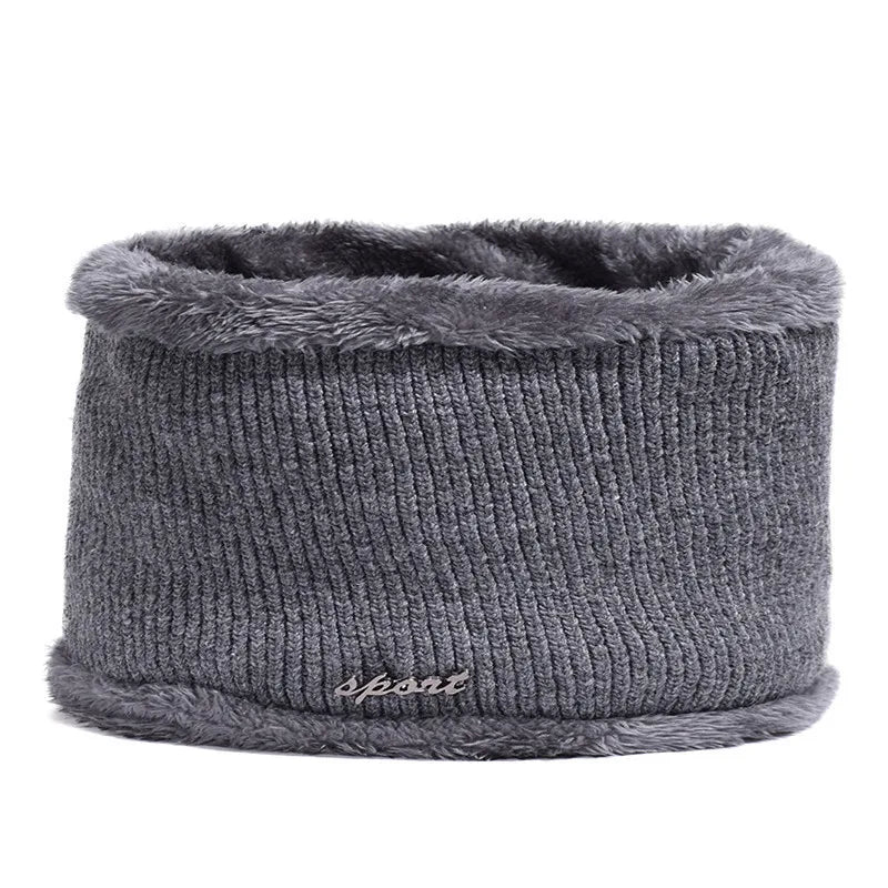 Winter Knitted Hat Caps Winter Beanie Hats Scarf Set Warm Knitted Hat Neck Warmer Suitable For Sking Outdoor Activities