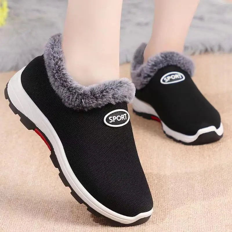 Waterproof Winter Boots for Women 2024 New Plush Snow Boots Women Ankle Boots Warm Black Couple Cotton Couples Platform Shoes