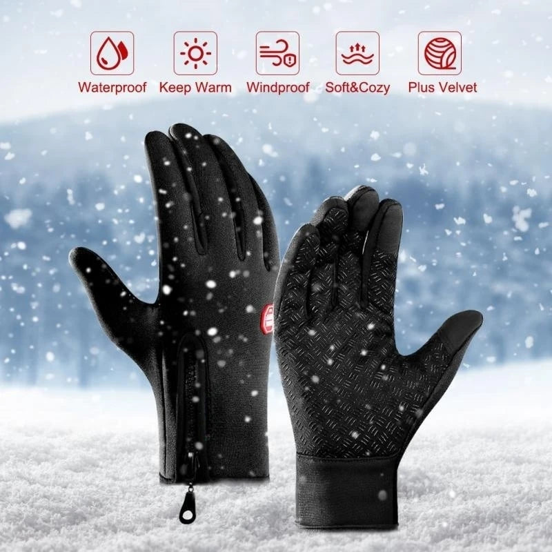 Winter Gloves For Men and Women Waterproof Windproof Cold Gloves Snowboard Motorcycle Riding Driving Warm Touchscreen