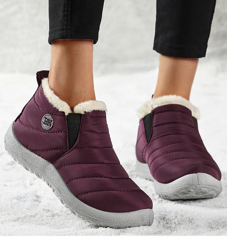 Men Boots Classics Waterproof Snow Boots For Winter Shoes Men's Black Fur Boots Ankle Winter Footwear Casual Botas Para Hombre