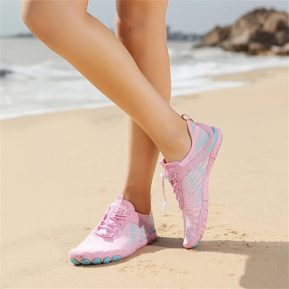 Women Men Aqua Shoes Beach Barefoot Water Sports Sneakers Unisex Summer Lightweight Quick Dry Outdoor Upstream Wading Swimming
